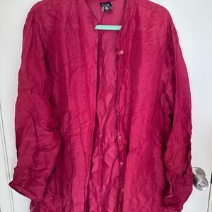 Eileen Fisher Red Blouse
